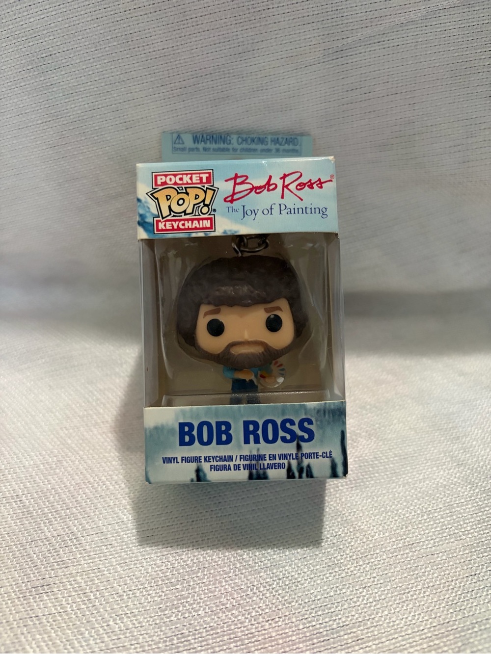 Funko Bob Ross Pocket Pop! Keychain - White and Blue